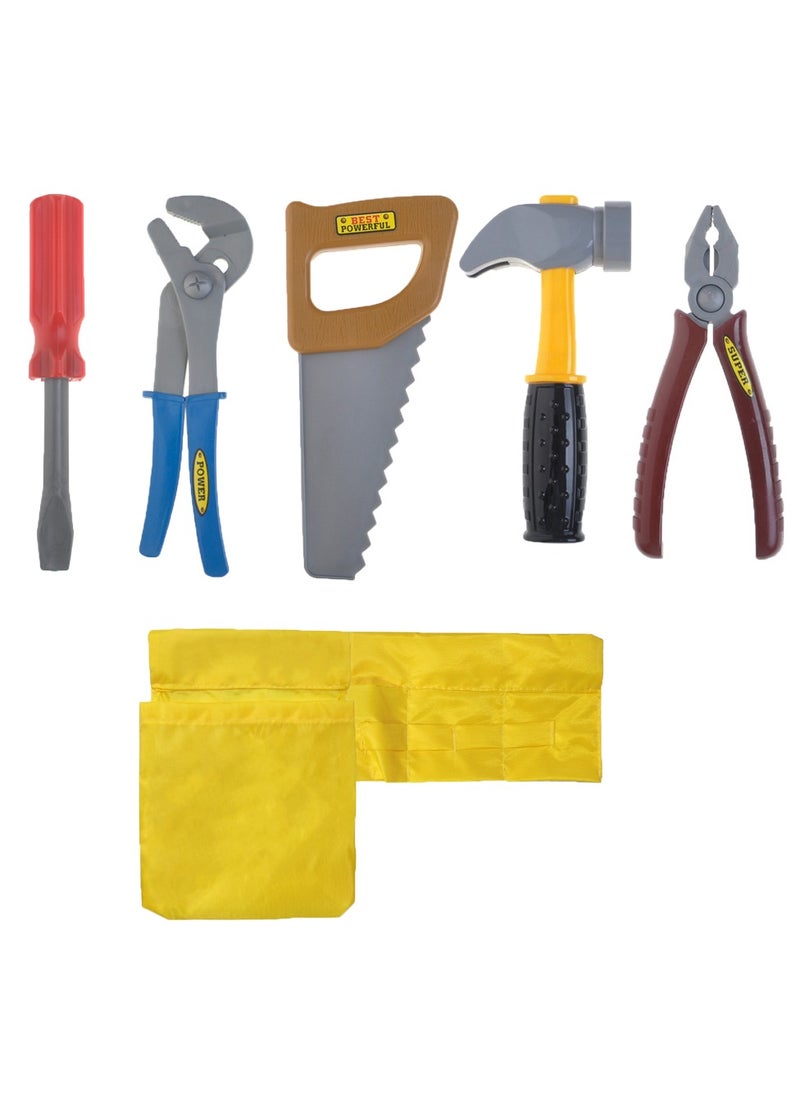 Toy Box - Construction Worker Costume, Includes Vest, Hat, Belt Pocket and Accessories Kids 4-8 Years - Image 1