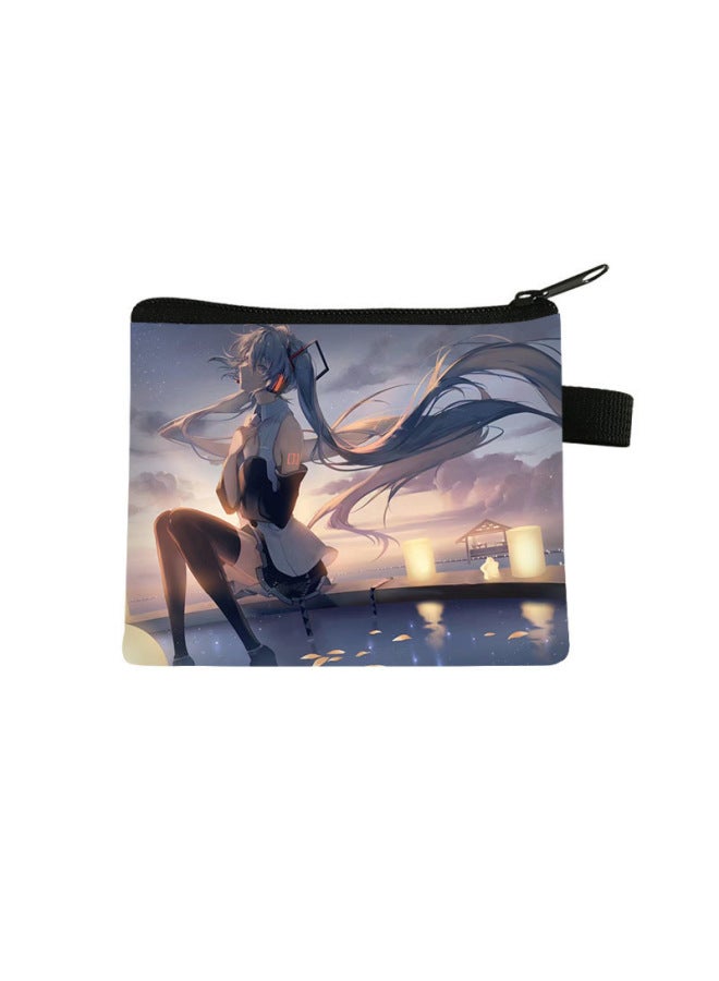 Best Hatsune Miku Children's Coin Purse, Large-capacity Storage Bag, Portable Cute Mini Bag For Students