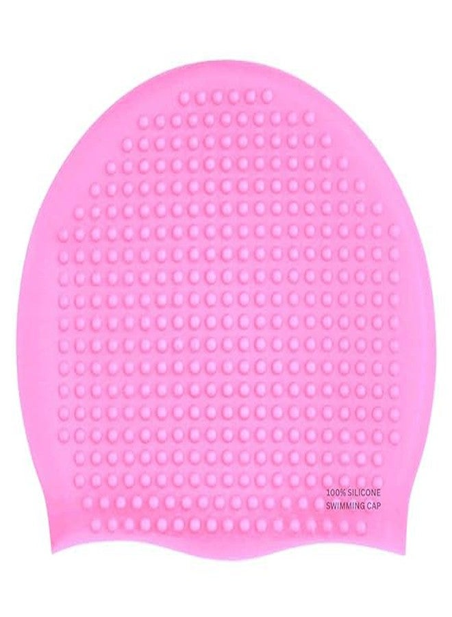 GLS Silicone Swimming Cap with Hair Protection Unisex Water Sports Long Hair Cover Swim Pool Head Cap for Children Kids Teens Adults (Bubble Drop Design) (Standard Size, Color May Vary) - Image 5