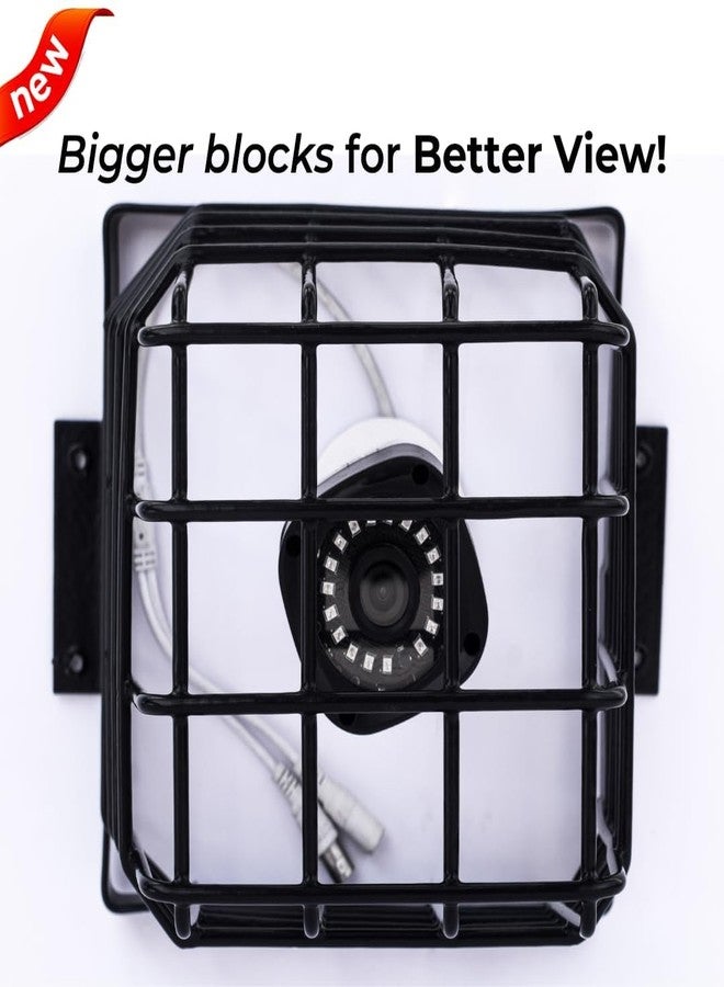 CCTV Camera Protection Cage | Metal Safety Guard for CCTV Dome and Bullet Cameras | Anti-Theft, Anti-Vandal Wall Mount Cage | Heavy-Duty Rustproof Wire Cover for Indoor & Outdoor Use (1) - Image 2