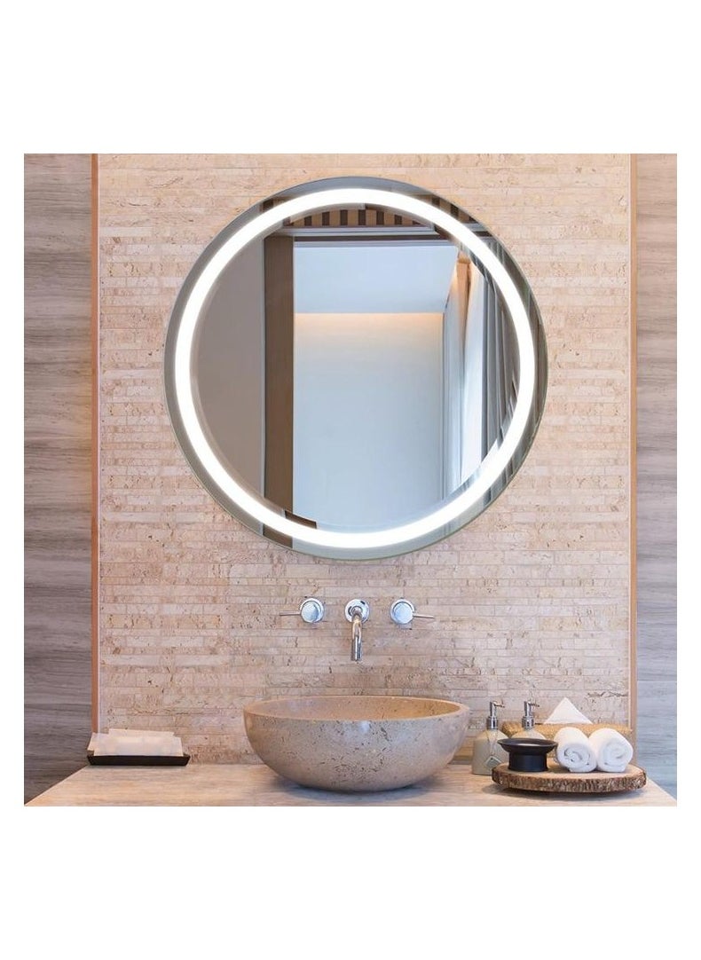 Generic White Led Laser Wall Mirrors 70X70X3Cm  White  - Image 2
