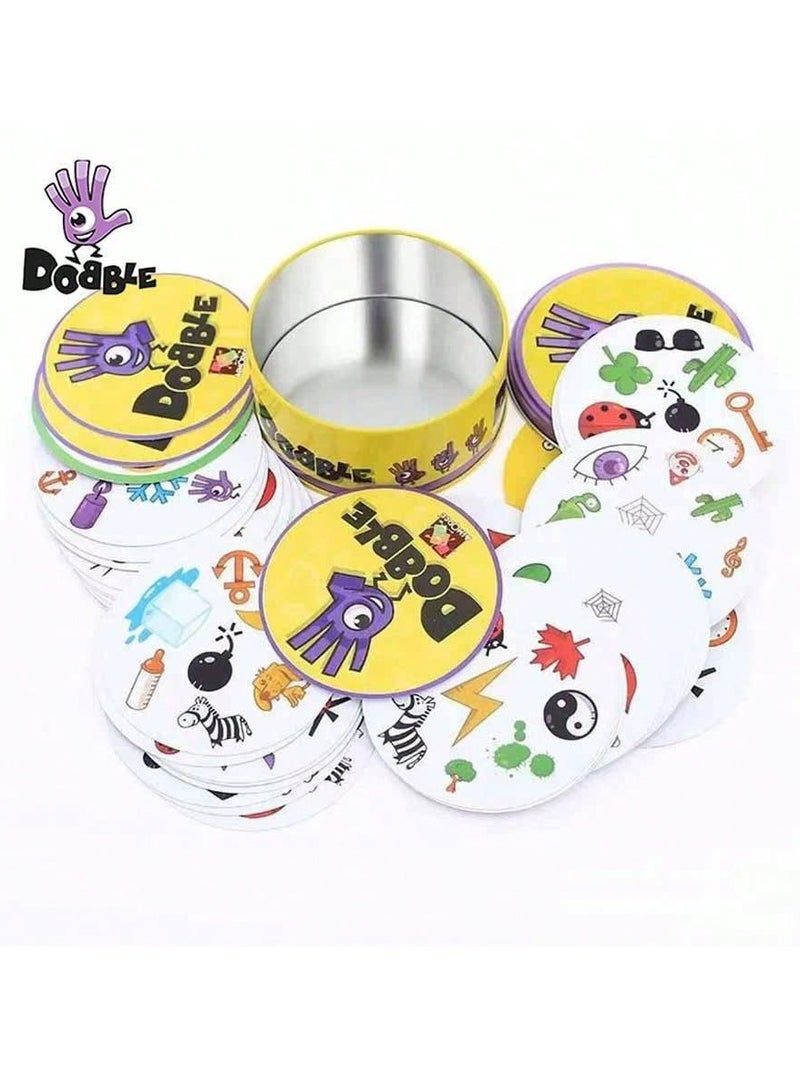 DOBBLE Spot the Match Card Game – Fun & Fast-Paced Family Game for All Ages, Interactive Pattern Matching with Durable Cards, Portable Tin Case, Perfect for Parties, Gatherings, and Holiday Gifts - Image 3