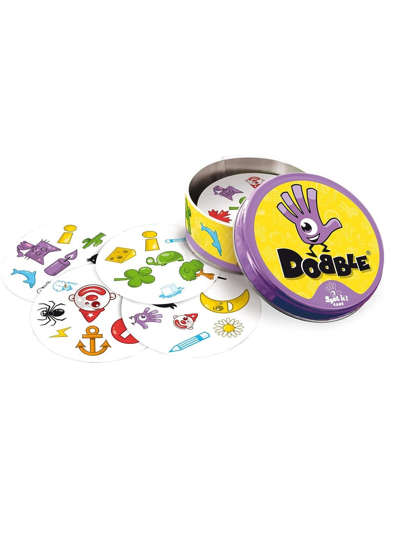 DOBBLE Spot the Match Card Game – Fun & Fast-Paced Family Game for All Ages, Interactive Pattern Matching with Durable Cards, Portable Tin Case, Perfect for Parties, Gatherings, and Holiday Gifts - Image 5