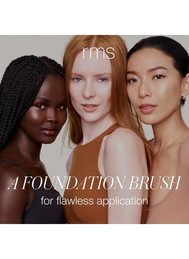 RMS Beauty RMS Beauty Skin2Skin Foundation Brush - Made with Synthetic Fibers, Vegan & Cruelty-Free (1 Count)  - Image 2
