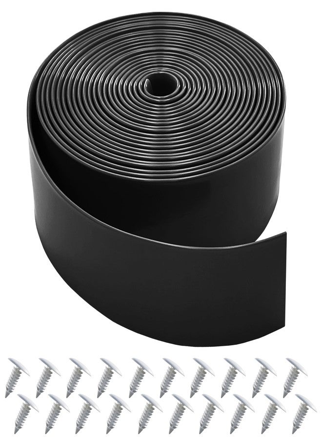 Lumpro Vinyl Straps for Patio Chair Repair 2'' Wide 20ft Long Replacement Straps + 20 Free Rivets for Outdoor Lawn Furniture Chaise Lounge Repair (Black) - Image 1