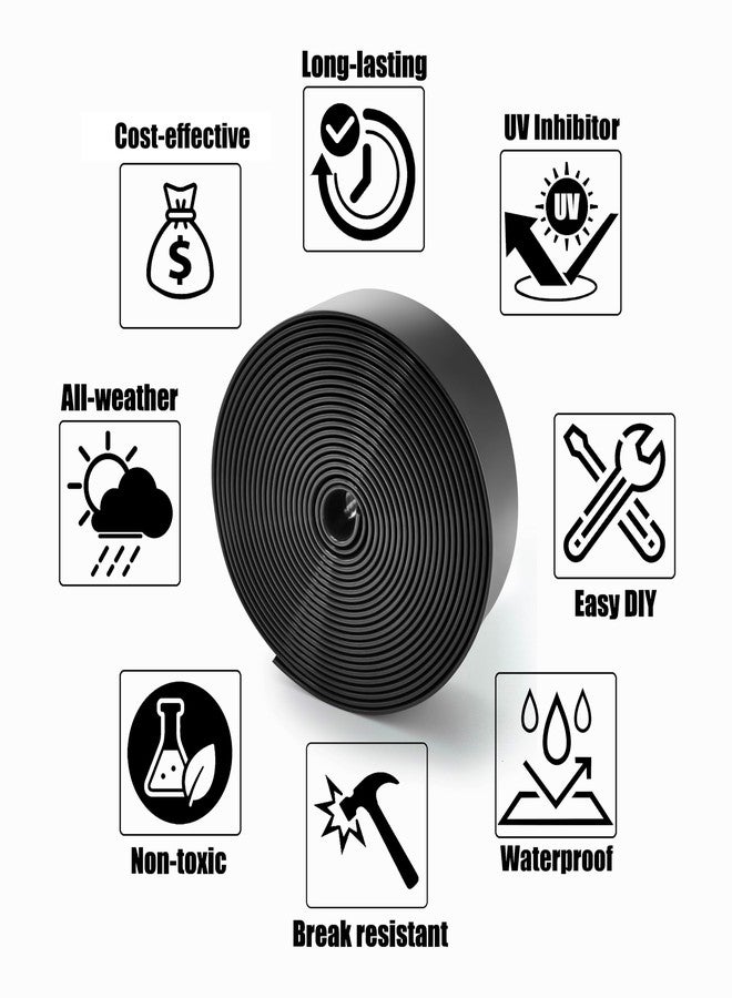 Lumpro Vinyl Straps for Patio Chair Repair 2'' Wide 20ft Long Replacement Straps + 20 Free Rivets for Outdoor Lawn Furniture Chaise Lounge Repair (Black) - Image 3