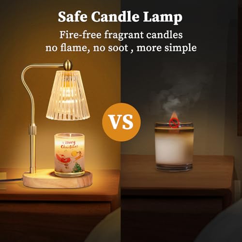seenlast Candle Warmer Lamp with Timer Dimmer Adjustable Height for New Home Bedroom,Mothers Day Gifts,Vintage Home Decor for Scented Jar - Image 4