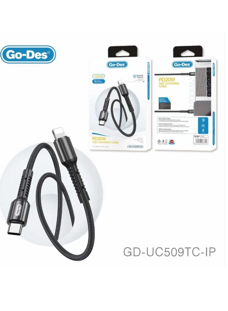 GO-DES PD20W Fast Charging Cable GD-UC509TC-IP