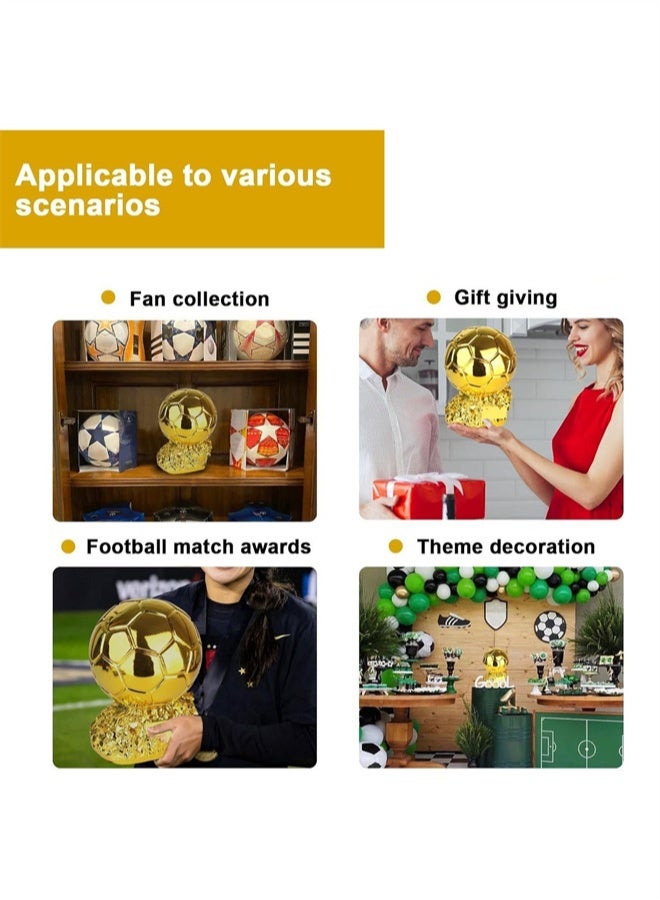 HOMESTAR New Ball Trophy, Football Golden Ball Award, World's Best Player MVP Soccer Fans Craft Souvenir, Home Decor - Image 4