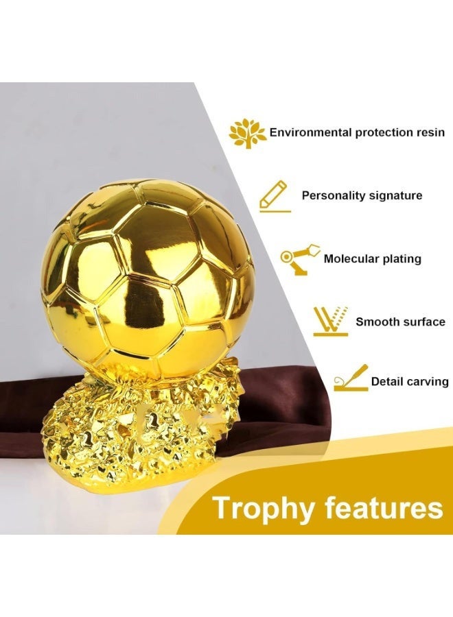 HOMESTAR New Ball Trophy, Football Golden Ball Award, World's Best Player MVP Soccer Fans Craft Souvenir, Home Decor - Image 2