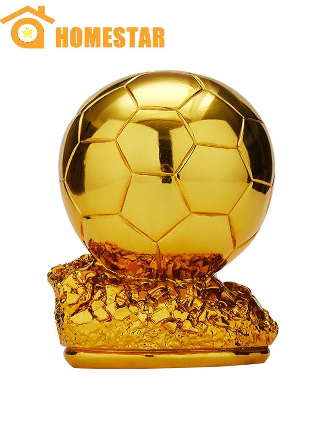 HOMESTAR New Ball Trophy, Football Golden Ball Award, World's Best Player MVP Soccer Fans Craft Souvenir, Home Decor - Image 1