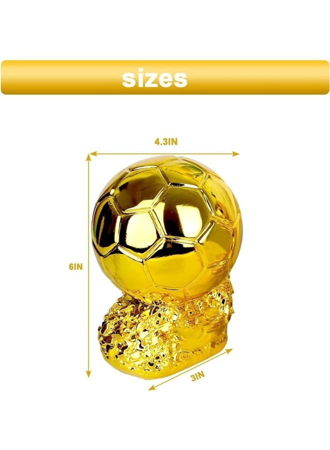 HOMESTAR New Ball Trophy, Football Golden Ball Award, World's Best Player MVP Soccer Fans Craft Souvenir, Home Decor - Image 5