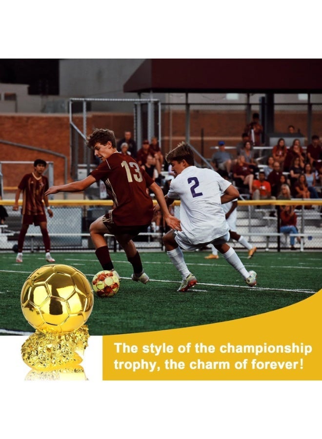 HOMESTAR New Ball Trophy, Football Golden Ball Award, World's Best Player MVP Soccer Fans Craft Souvenir, Home Decor - Image 3