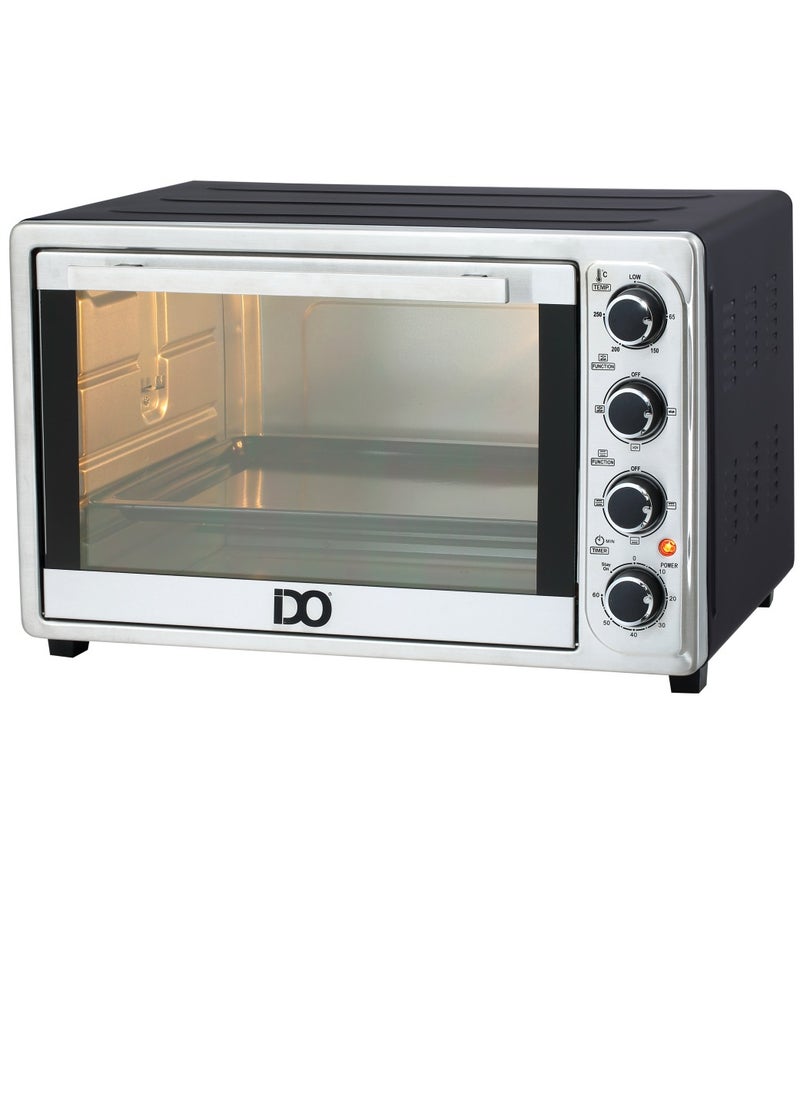 IDO IDO Double Glass Toaster Oven 50 Liters, 2000 W Silver – TO50DG-SV  - Image 2