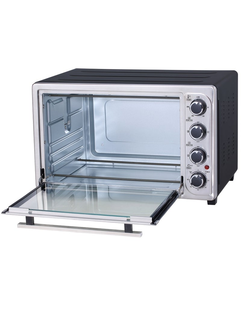 IDO IDO Double Glass Toaster Oven 50 Liters, 2000 W Silver – TO50DG-SV  - Image 3