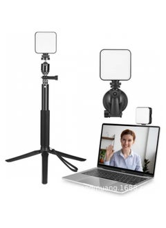 General W64 Mobile Phone Camera Photography Light Small Mini Fill Light Double Color Temperature Adjustable Charging Video Live-Light Source Color:Extension Rod  - Image 5