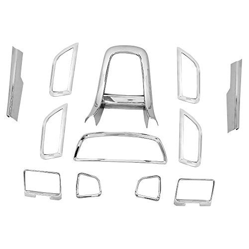 Automaze Interior Decoration Chrome Kit For Swift Dzire 2011-2016 Model, 12 Pc Set, Swift Dzire Car Accessories - Image 1