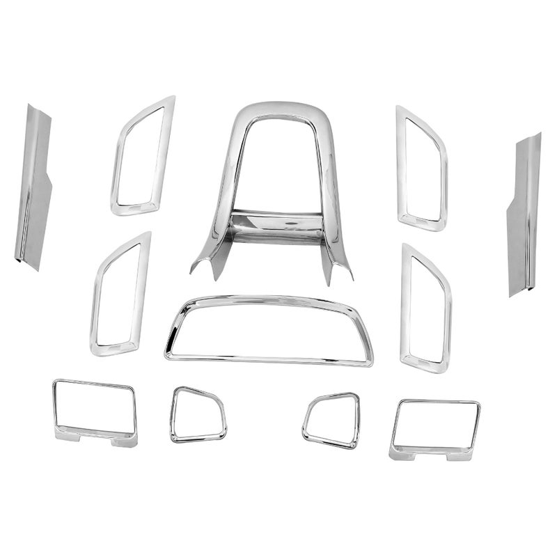 Automaze Interior Decoration Chrome Kit For Swift Dzire 2011-2016 Model, 12 Pc Set, Swift Dzire Car Accessories - Image 4