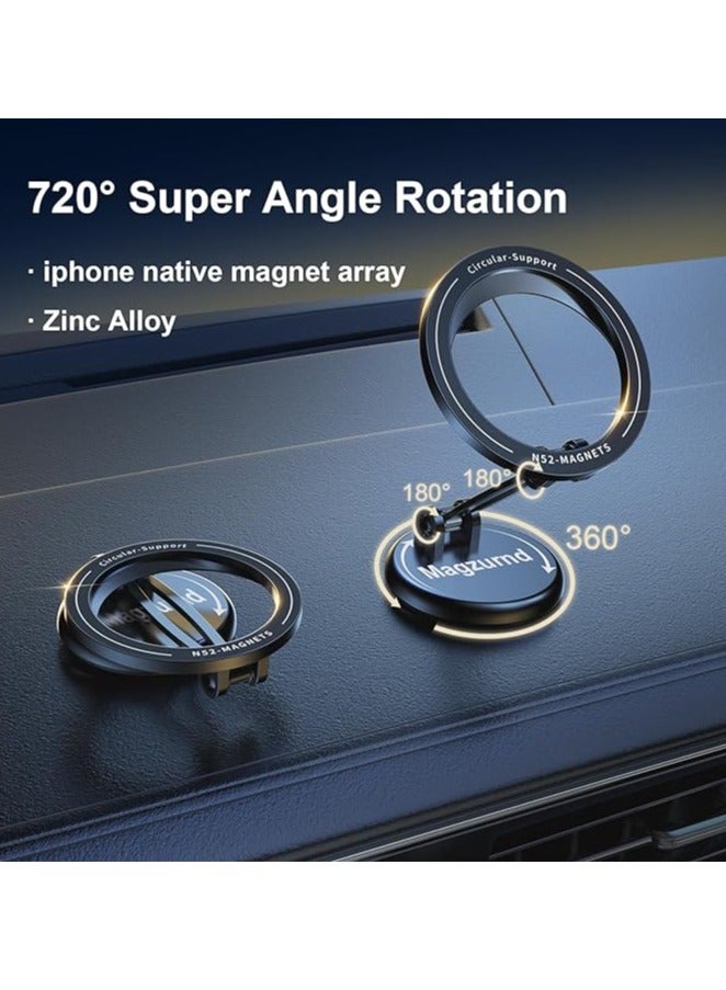 ELTRAZONE 360-Degree Magnetic Car Holder ET-EH267 – Universal Dashboard & Vent Mount for Smartphones - Image 4