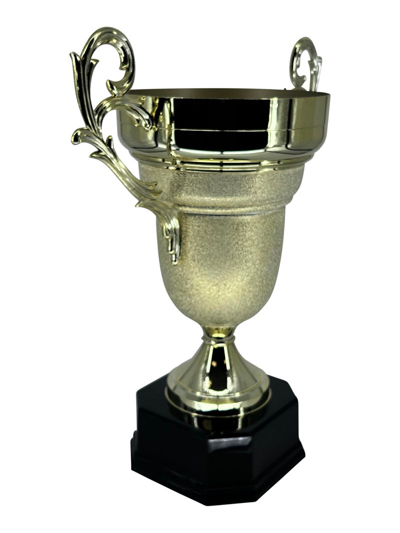 Express Medals Elegant Giant 26.5 Inch Tall by 22 Inch Wide at The Decorative Handles Trophy Cup with Gold-Tone Finish, and Solid Black Base. Trophy Weighs in at 7 Pounds. - Image 4