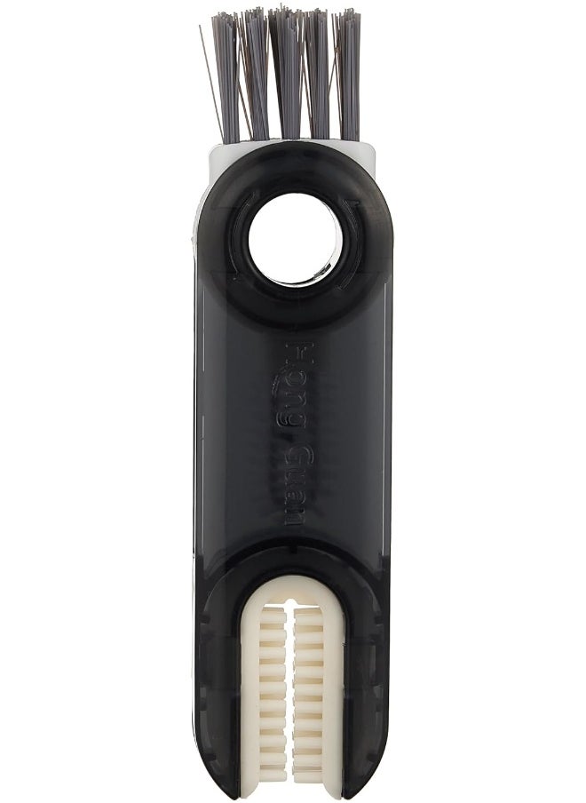 ECVV 3 in 1 Multifunctional Cleaning Brush U-Shaped Silicone Bottle Cleaner Brush Cup Lid Crevice Cleaning Brush Home Kitchen Cleaning Tools (Gray)  - Image 2