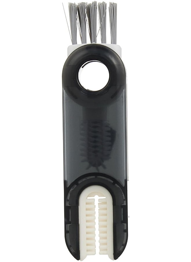 ECVV 3 in 1 Multifunctional Cleaning Brush U-Shaped Silicone Bottle Cleaner Brush Cup Lid Crevice Cleaning Brush Home Kitchen Cleaning Tools (Gray)  - Image 3