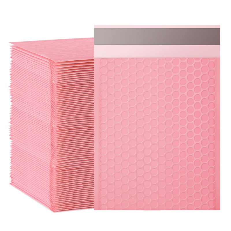 Dasen Bubble Mailers, 6x9 Inch Padded Bubble Mailers Pack of 100 Bubble Envelopes Opaque Self Seal Adhesive Waterproof Bags for Shipping and Packaging (Pink, 6x9-100Pc) - Image 1