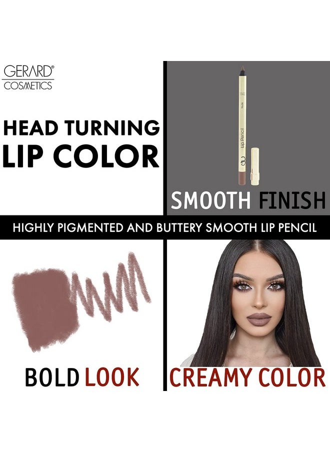 Gerard Cosmetics Lip Pencil (Nude) | Ultra Pigmented Matte Nude Lip Liner | Long Lasting | Hydrating Creamy Formula | Cruelty Free  - Image 5