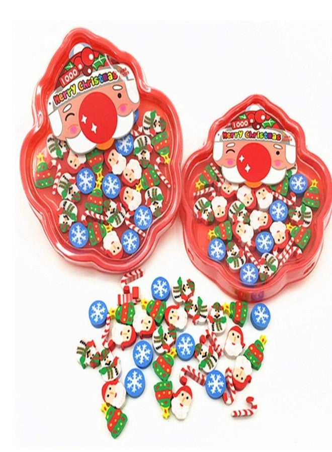 HYSTYLE 120 Pcs Christmas Eraser Bulk Office Fun Kawaii Erasers for Party Favors Stocking Fillers Daily Prizes Gift Filling Stocking Fillers Easter Egg Stuffers - Image 3