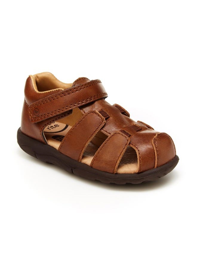 Stride rite Unisex-Child SRT Archie Sandal, Brown, 9 Toddler - Image 1