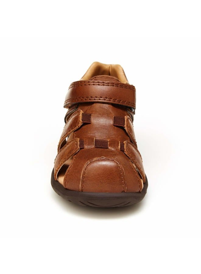 Stride rite Unisex-Child SRT Archie Sandal, Brown, 9 Toddler - Image 5