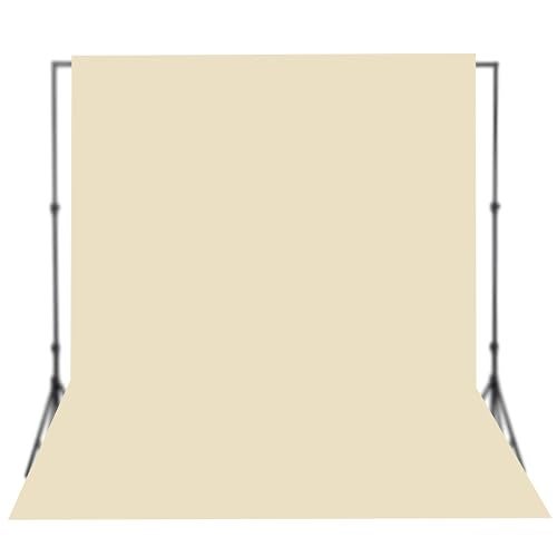 HomeArt Wrinkle-Free Screen Backdrop Background Curtain for Product Photography, Photoshoot, Video Production, YouTube Live Streaming, VFX Editing, Instagram Reels (4 x 8 Feet, Beige-Skin) - Image 1