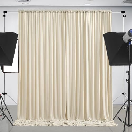 HomeArt Wrinkle-Free Screen Backdrop Background Curtain for Product Photography, Photoshoot, Video Production, YouTube Live Streaming, VFX Editing, Instagram Reels (4 x 8 Feet, Beige-Skin) - Image 4