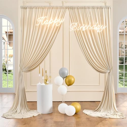 HomeArt Wrinkle-Free Screen Backdrop Background Curtain for Product Photography, Photoshoot, Video Production, YouTube Live Streaming, VFX Editing, Instagram Reels (4 x 8 Feet, Beige-Skin) - Image 5