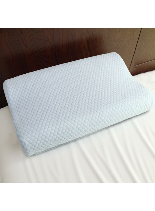 Rest Cooling Gel Memory Foam Pillow Neck Contour Cervical Orthopedic Bed Pillow  - Image 3