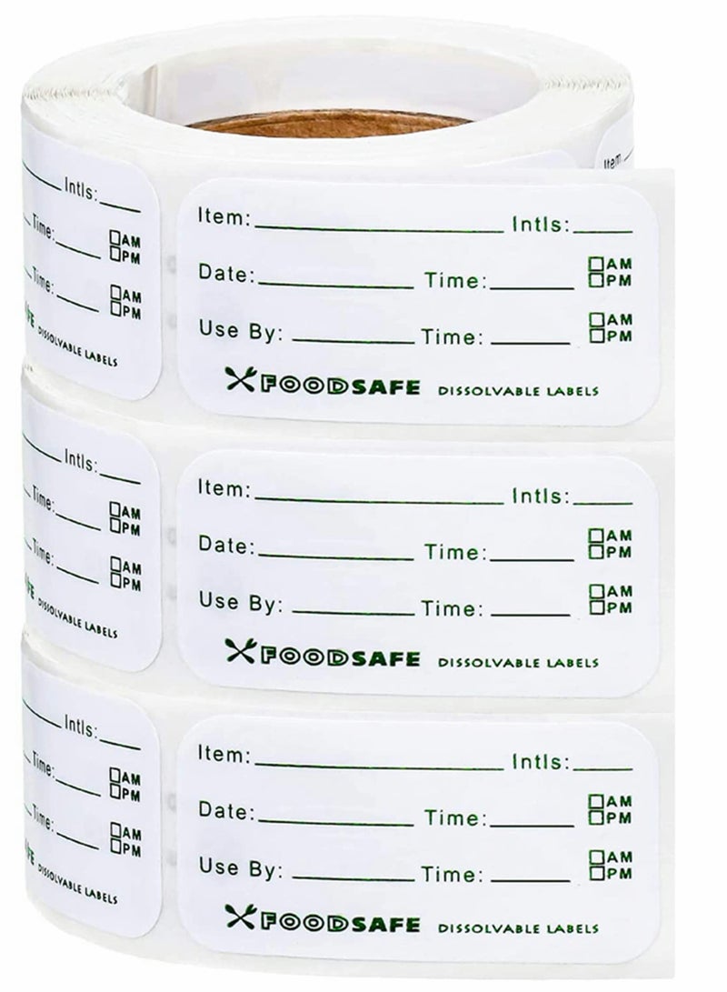KASTWAVE Food Storage Labels, Adhesive Removable Food Labels, Food Storage Freezer Sticker, for Home Restaurant Food Date Safe Supplies, Refrigerator Storager Classification Labels (750 Pieces) - Image 1
