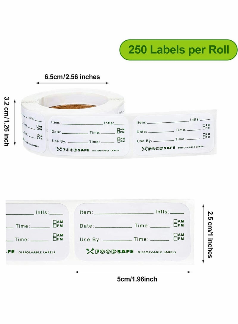KASTWAVE Food Storage Labels, Adhesive Removable Food Labels, Food Storage Freezer Sticker, for Home Restaurant Food Date Safe Supplies, Refrigerator Storager Classification Labels (750 Pieces) - Image 5