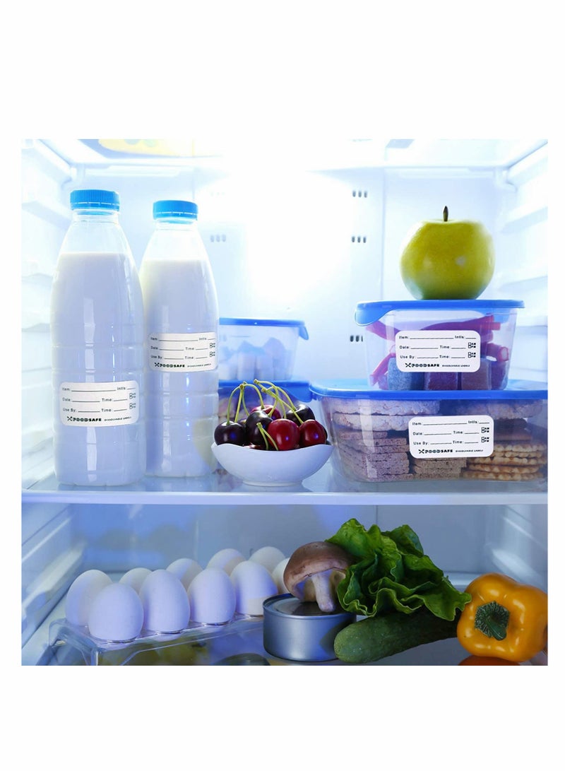 KASTWAVE Food Storage Labels, Adhesive Removable Food Labels, Food Storage Freezer Sticker, for Home Restaurant Food Date Safe Supplies, Refrigerator Storager Classification Labels (750 Pieces) - Image 4