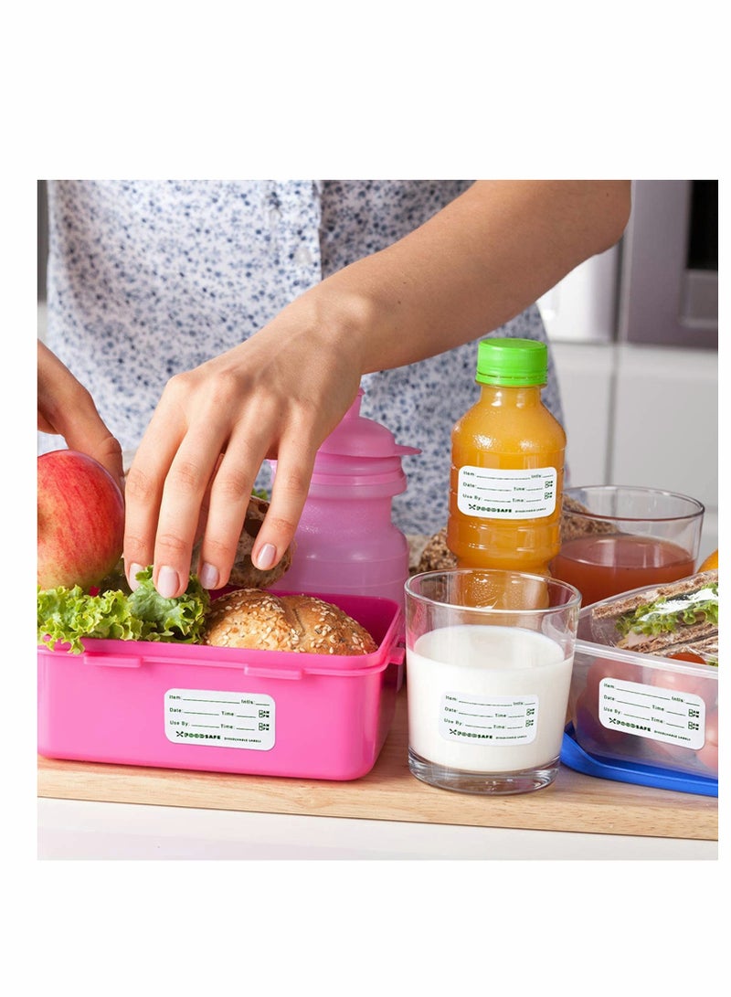 KASTWAVE Food Storage Labels, Adhesive Removable Food Labels, Food Storage Freezer Sticker, for Home Restaurant Food Date Safe Supplies, Refrigerator Storager Classification Labels (750 Pieces) - Image 2