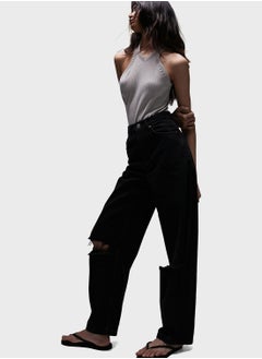 TOPSHOP V-Neck Ribbed Bodysuit  - Image 4