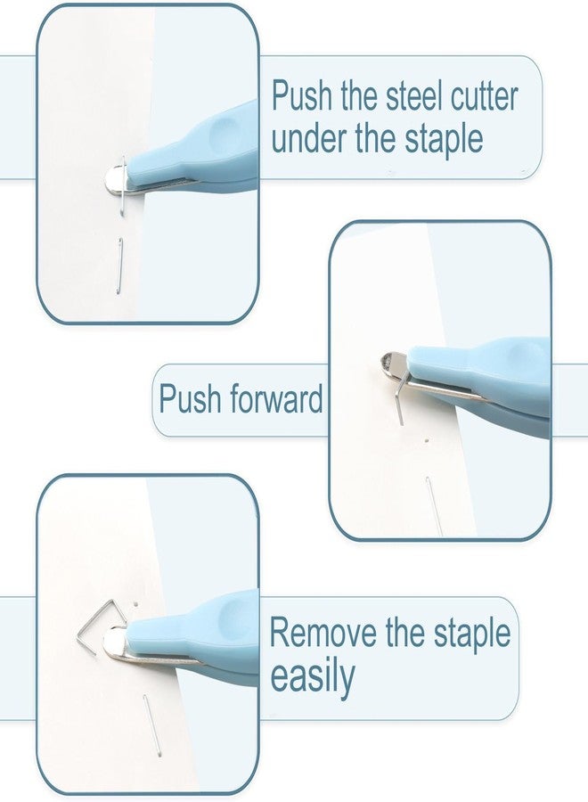 JuneLsy Professional Magnetic Staple Remover Puller Staple Puller Tool Staples Remover Staple Removal Tool for School Office Home (3PCS) (3) - Image 3
