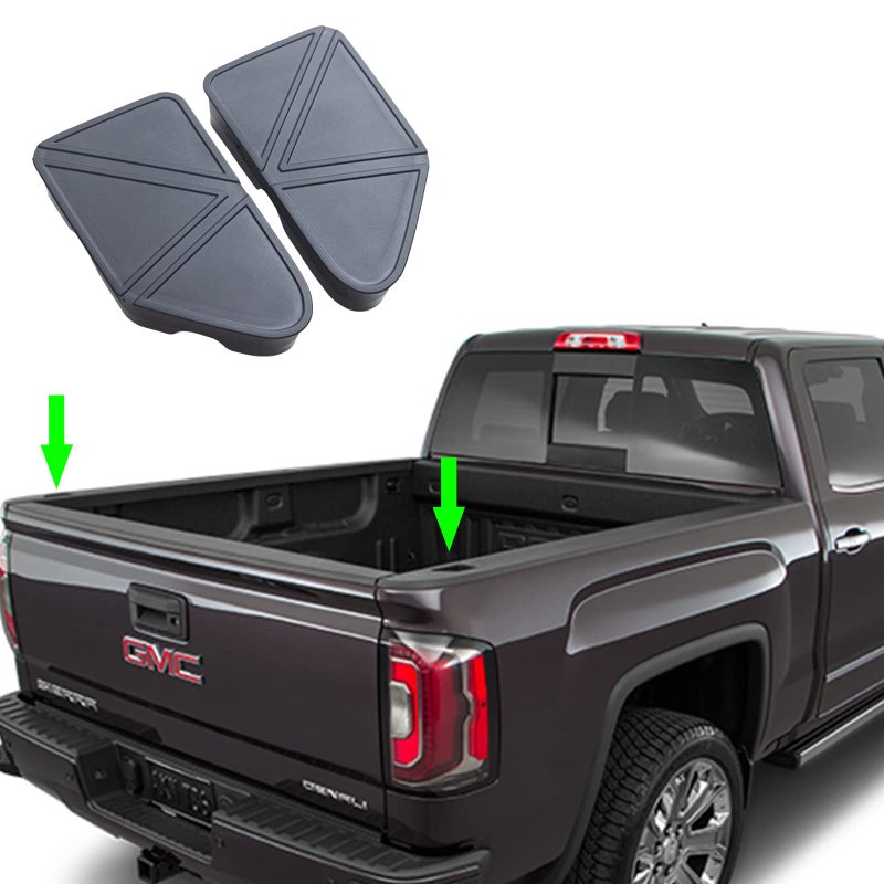 JKCOVER Bed Rail Stake Pocket Covers Compatible with 20142018 Chevy SilveradoGMC Sierra 1500 and 20152019 SilveradoSierra 25003500 HD Accessories Truck Tonneau Covers Stake Holes Plugs 2PCS