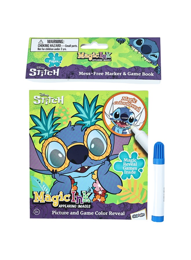 Disney Stitch Mini Magic Ink Appearing Images | 5 Pages Magic Reveal Game Book & Mess-Free Marker | Age 3+ - Image 2