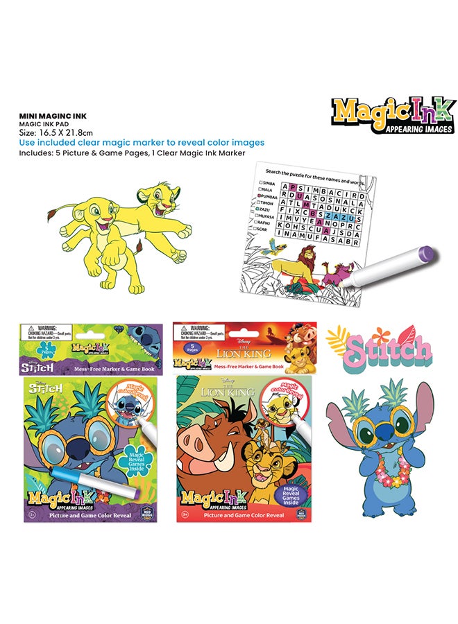 Disney Stitch Mini Magic Ink Appearing Images | 5 Pages Magic Reveal Game Book & Mess-Free Marker | Age 3+ - Image 5