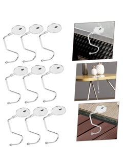KASTWAVE 20pcs Anti-Skid Hook Metal Desk Hook Purse Hook for Table, Student Bag Hanger Womens Bag Handbag Hook Instant Bag Hanger Meat Hook Non-Slip  - Image 2