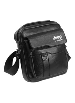 Jeep Buluo Men's Leather Cross Bag -Black  - Image 2