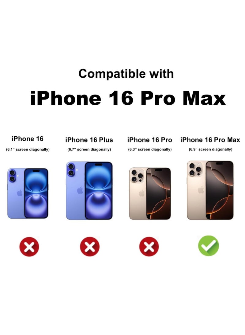 Aookay Magnetic Case for iPhone 16 Pro Max Case, Carbon Fiber Slim Ultra Thin Aramid Fiber Anti-Scratch Shockproof Phone Case (Black) - Image 2