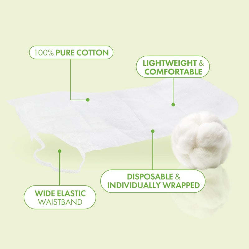 Intrinsics Disposable Spa Bikinis â€“ White Briefs (100 Count), Universal Size Non-Woven Panties for Waxing, Spray Tanning, Massage, Sauna, and Esthetician Spa Treatments - Image 2
