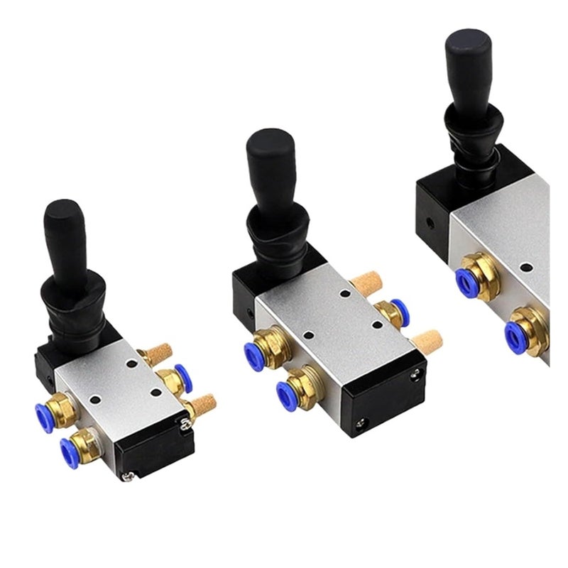 4H210 08 مفتاح يدوي صمام هوائي 1 4 بوصة 2 وضع 5 منفذ تحكم هوائي لوحة سحب صمام عكسي - Image 4