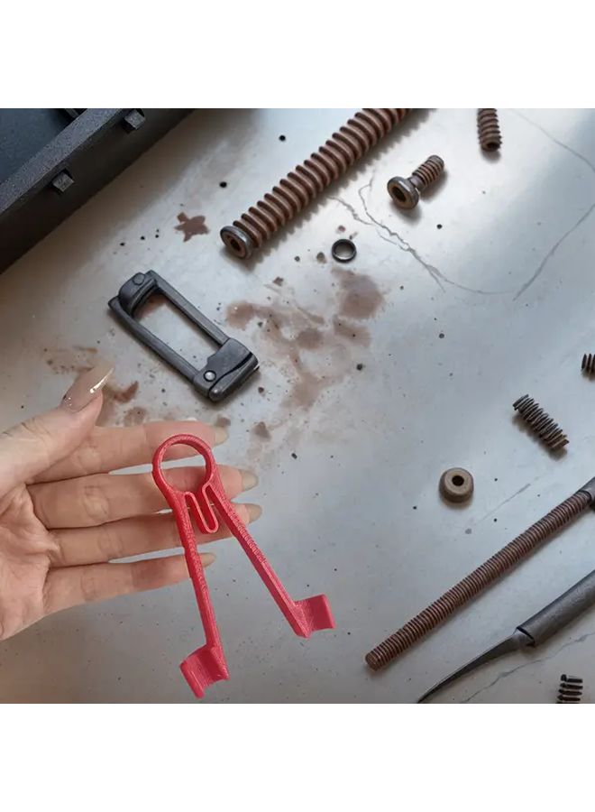 Red Multi Meter Probe Bracket Tweezers For Circuit Repair And Electronic Testing - Image 1